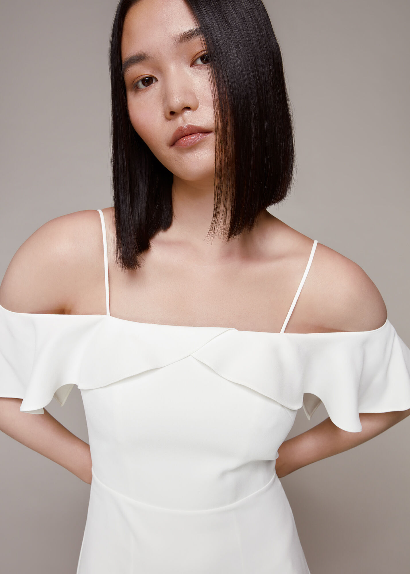 Ivory Esther Bardot Wedding Dress WHISTLES