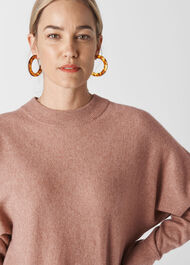 Dolman Cashmere Sweater Pale Pink