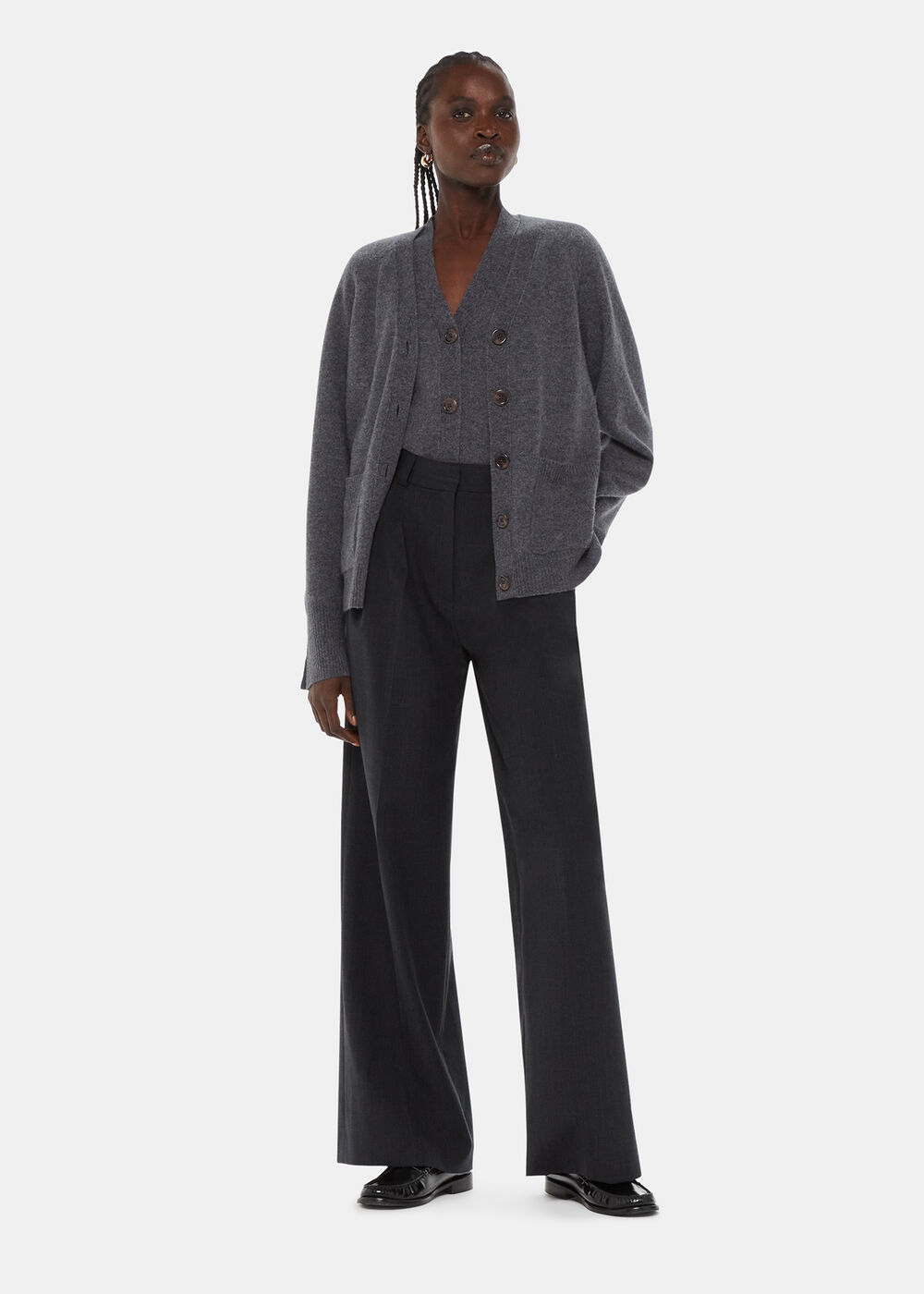 Wool Relaxed Pocket Cardigan