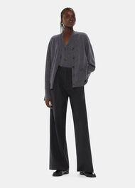 Wool Relaxed Pocket Cardigan