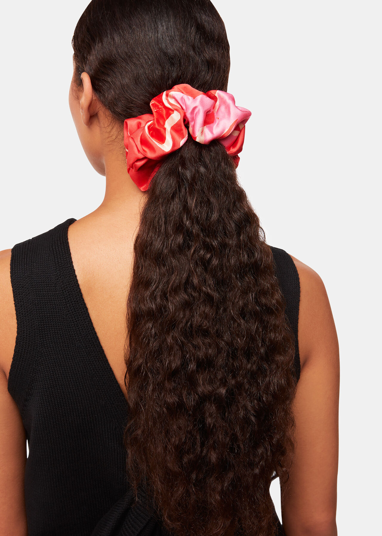 Hibiscus Print Scrunchie