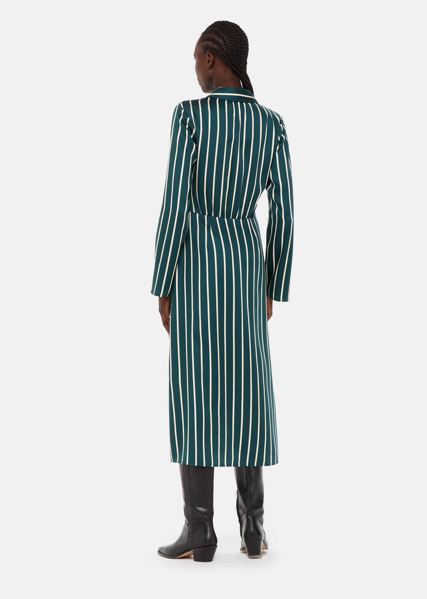 【お買得】 whistles-printed-stripe-shirt- トップス