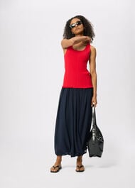 Frill Hem Knitted Vest
