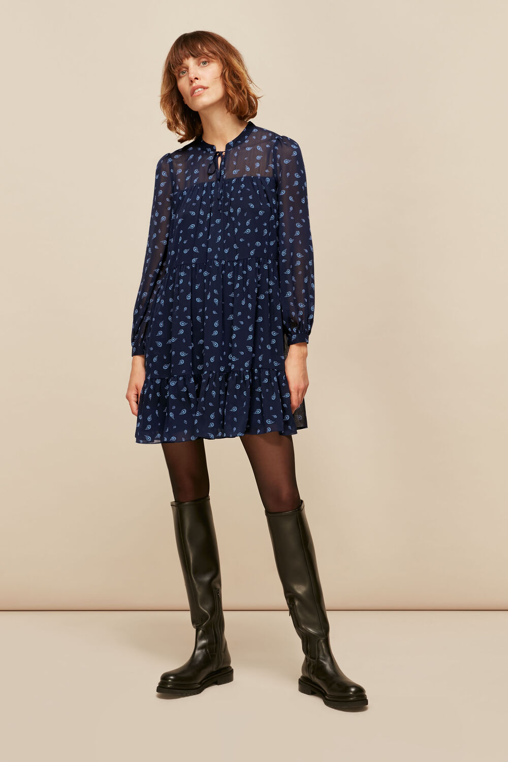 Paisley Printed Dress