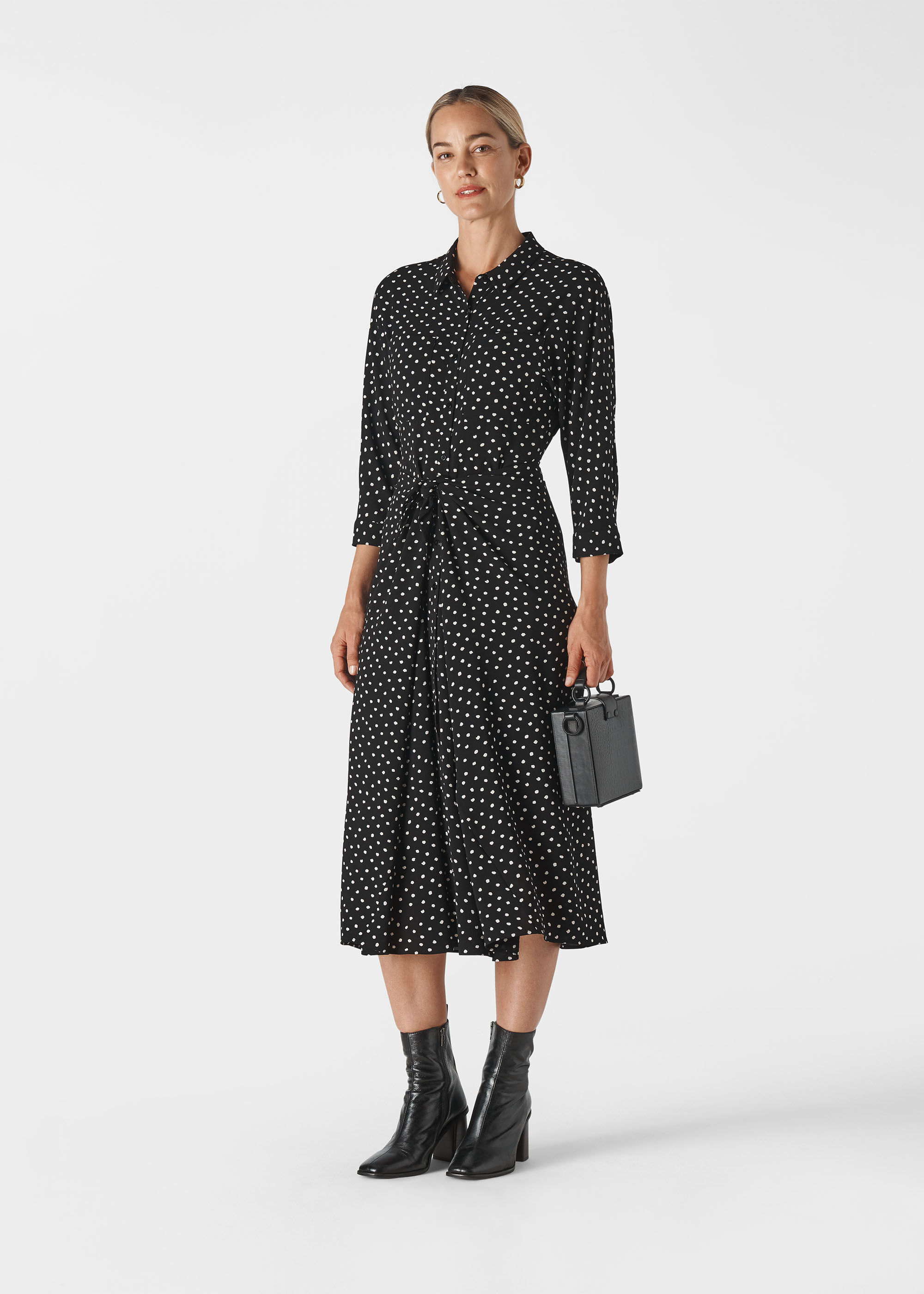 Whistles selma spot dress on sale