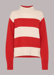 Colour Block Wool Jumper