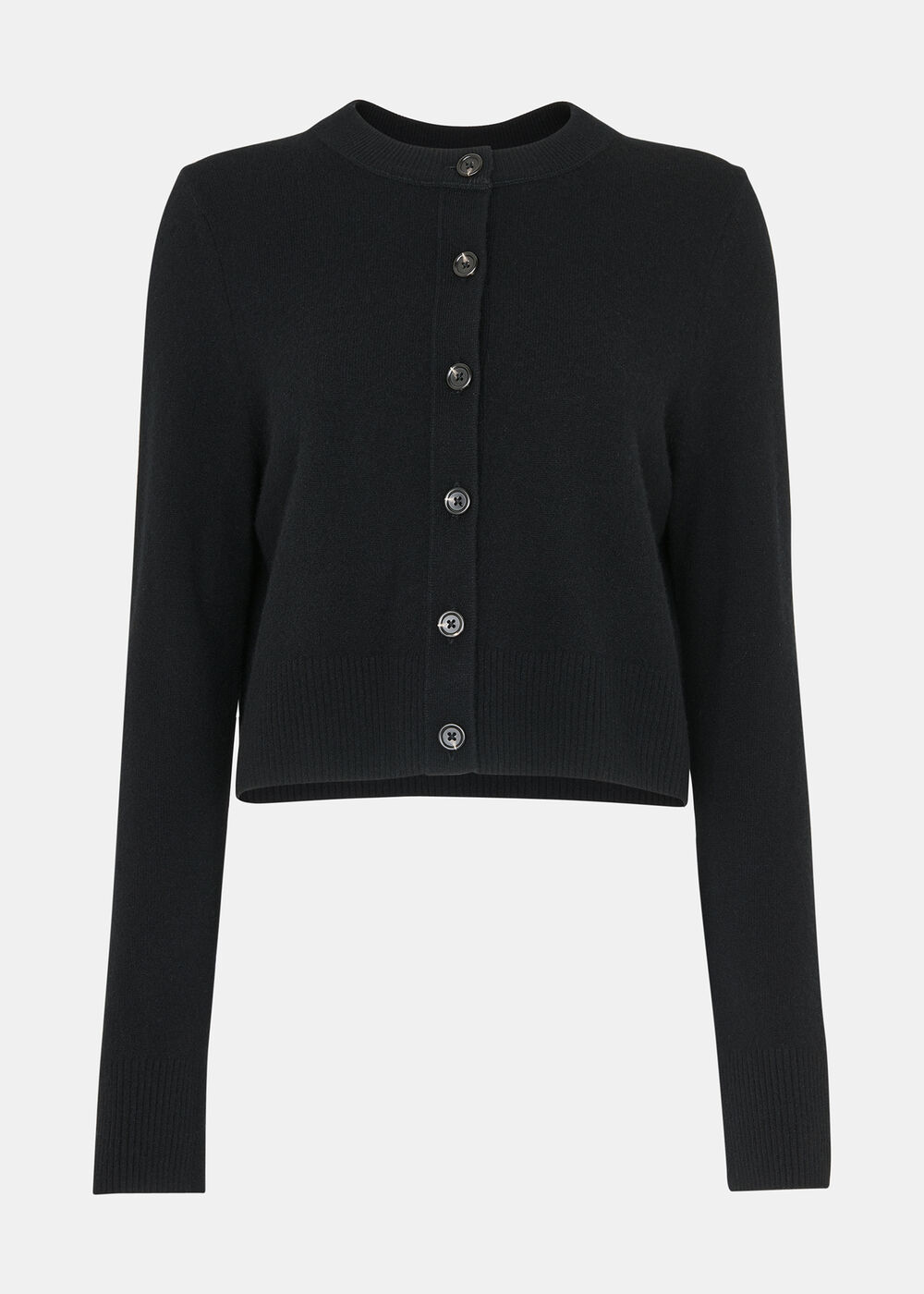 Wool Cropped Cardigan