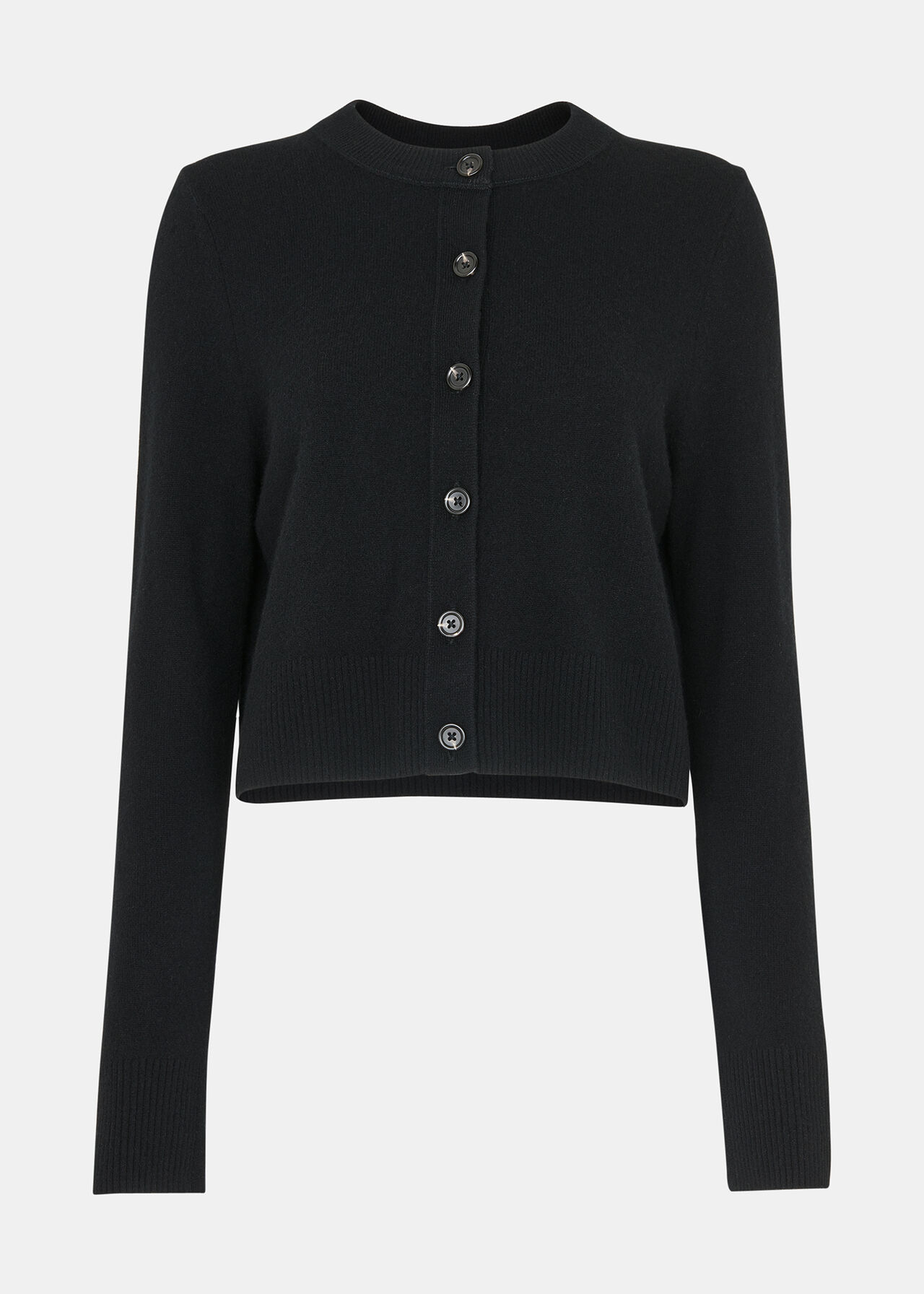 Wool Cropped Cardigan