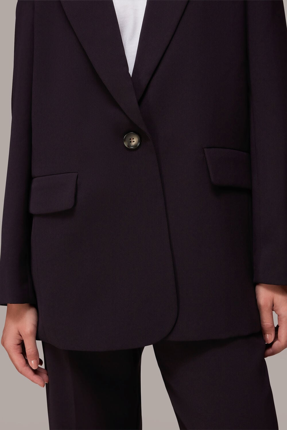 Crepe Relaxed Boyfriend Blazer