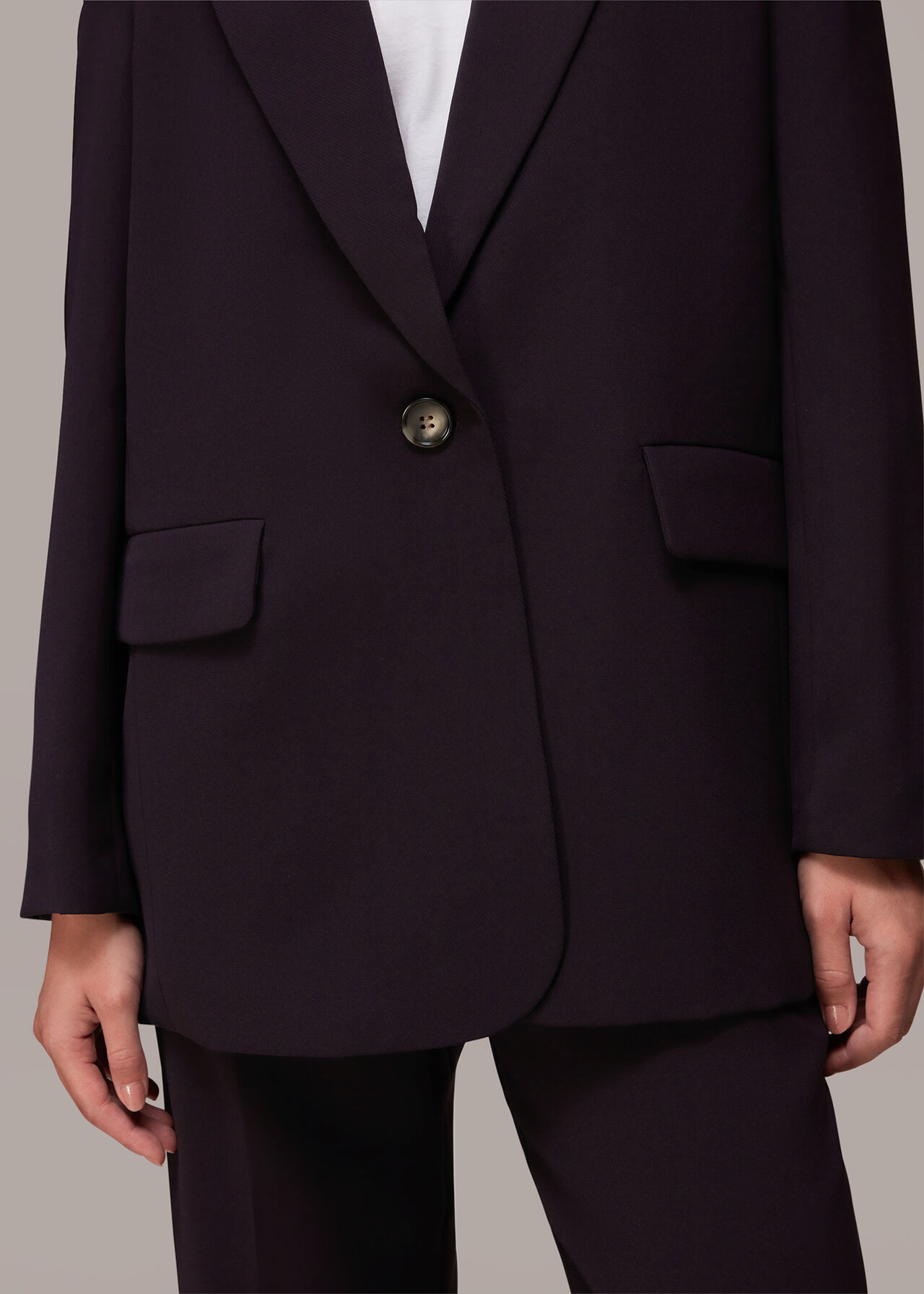 Crepe Boyfriend Blazer