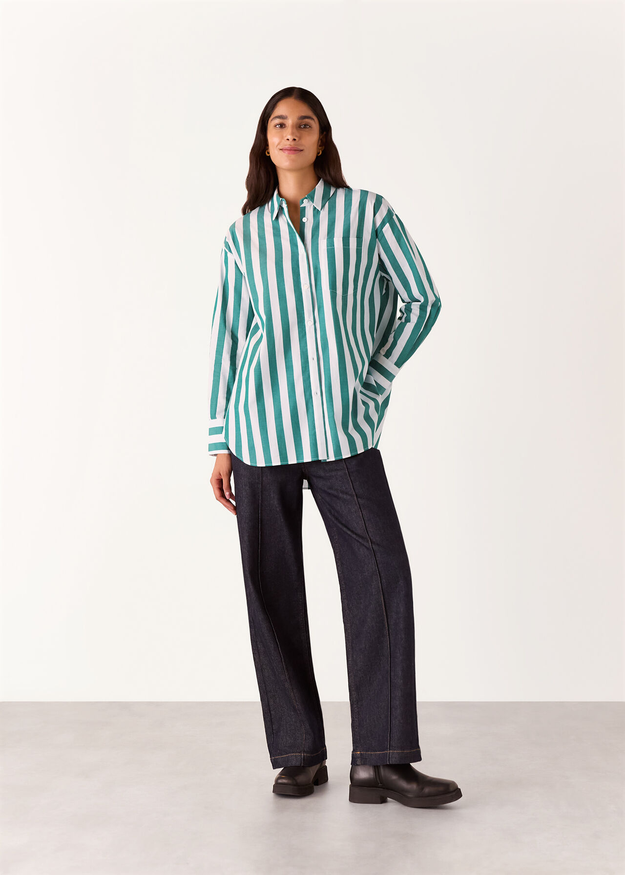 Stripe Oversized Shirt