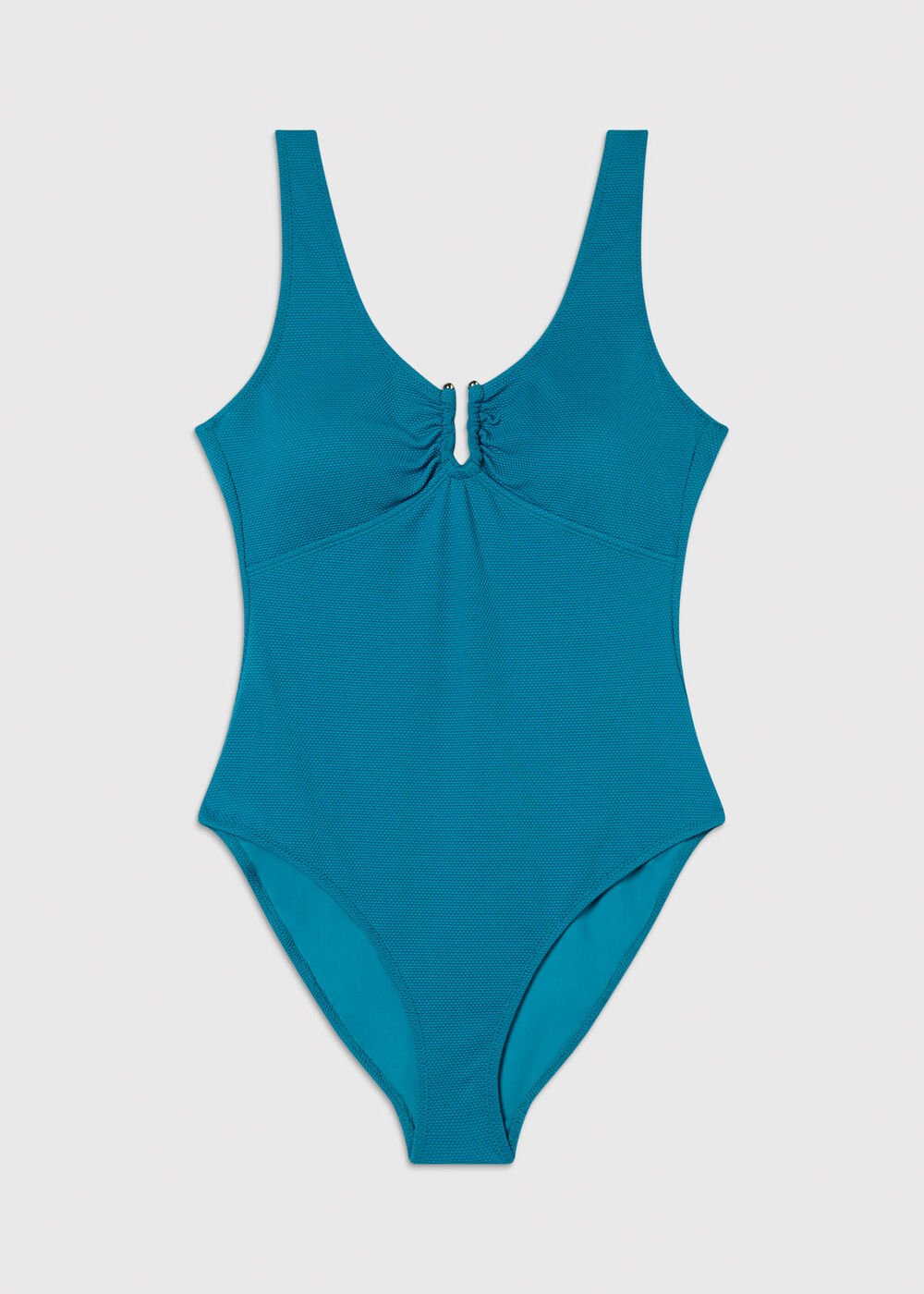 Textured Ring Detail Swimsuit