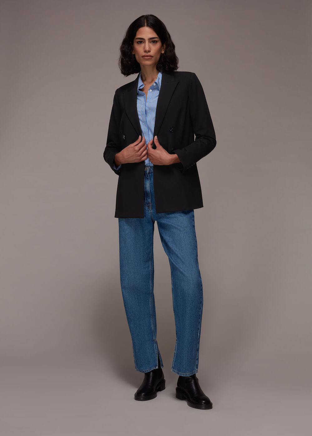 Ponte Waisted Blazer