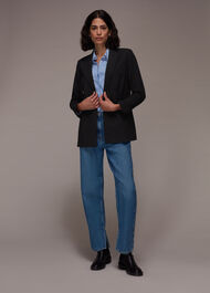 Ponte Waisted Blazer