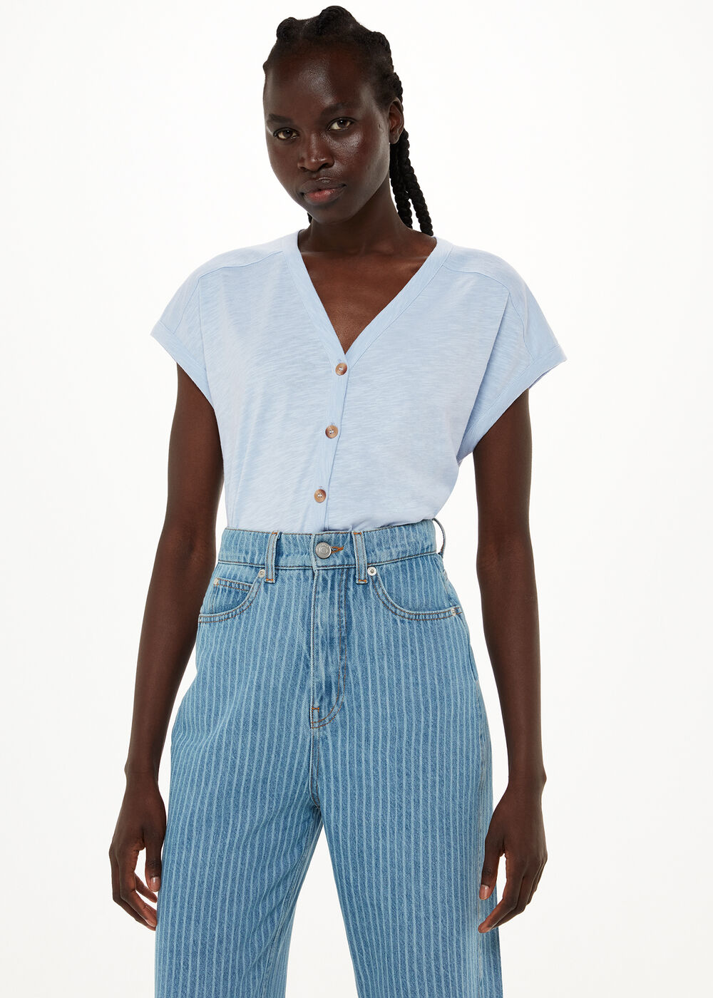 Aubrie Button Through Top