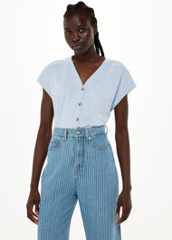 Aubrie Button Through Top