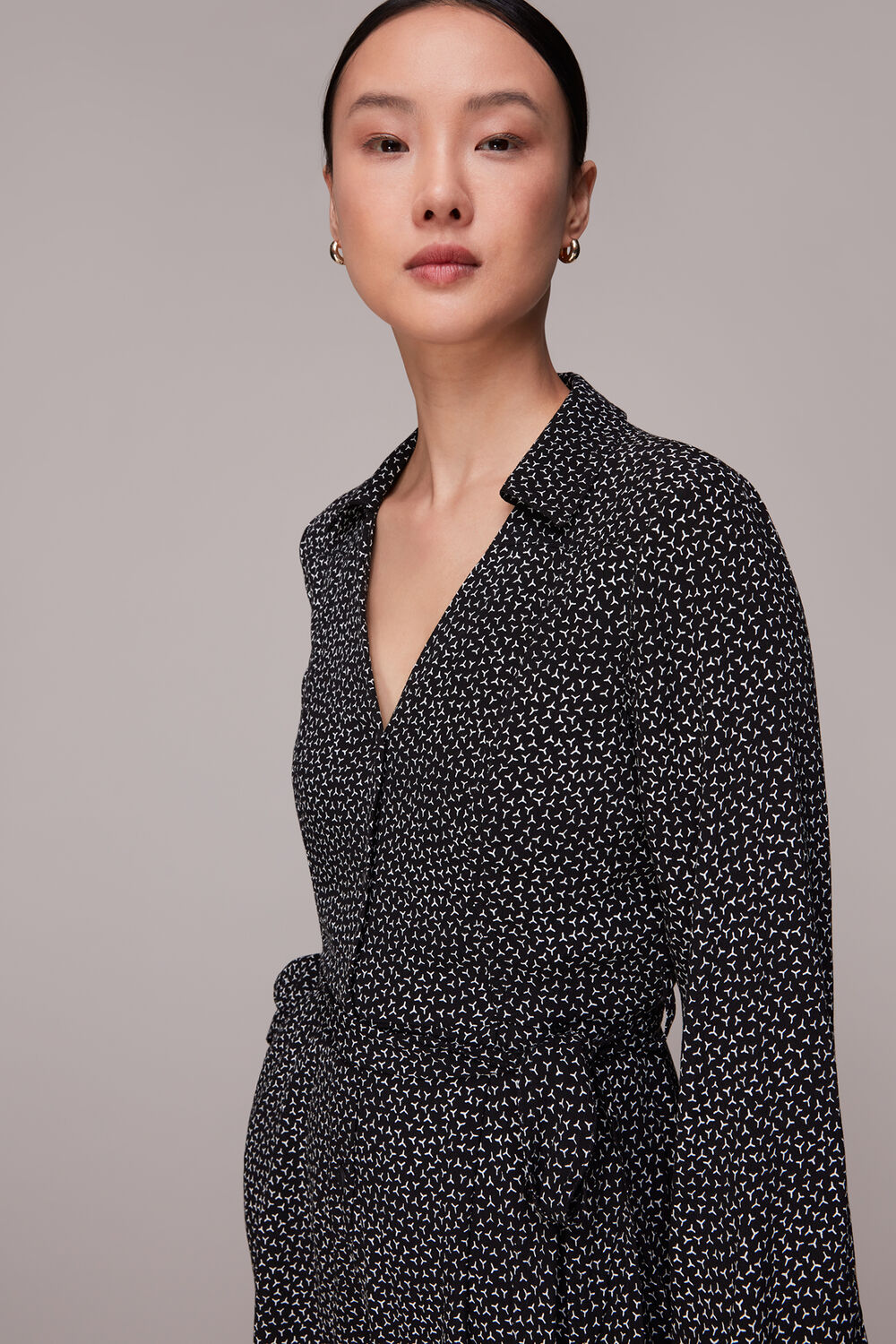 Black Leah Scattered Y Jumpsuit