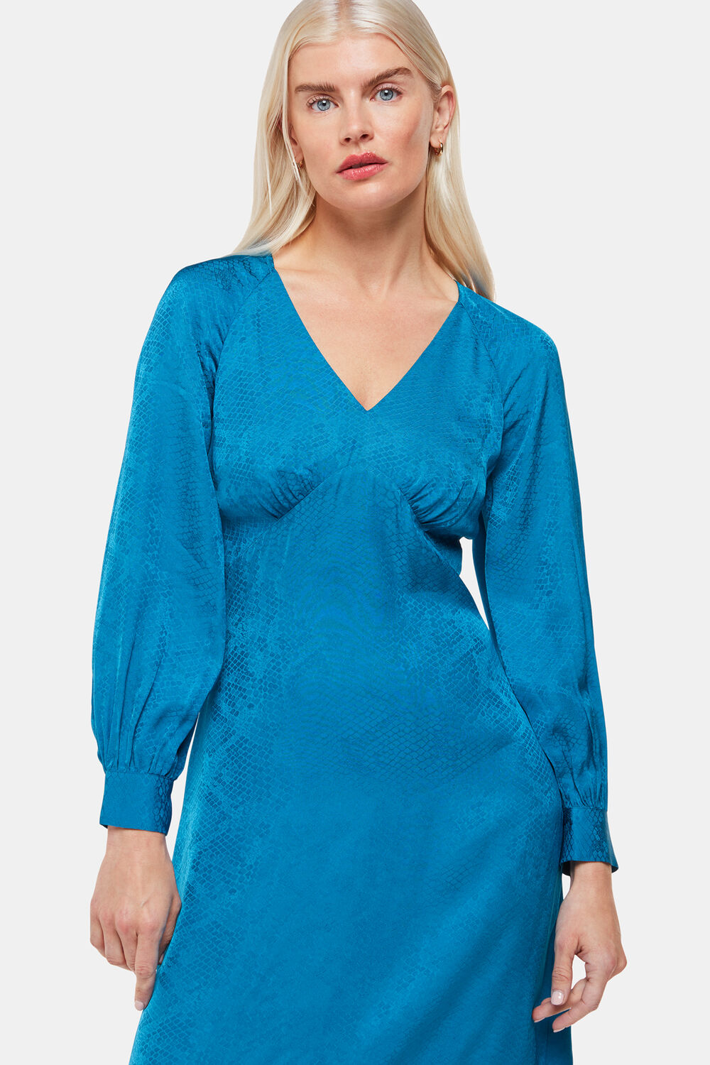 Petite Serpent Jacquard Midi Dress