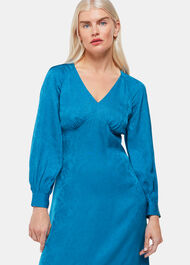 Petite Serpent Jacquard Midi Dress