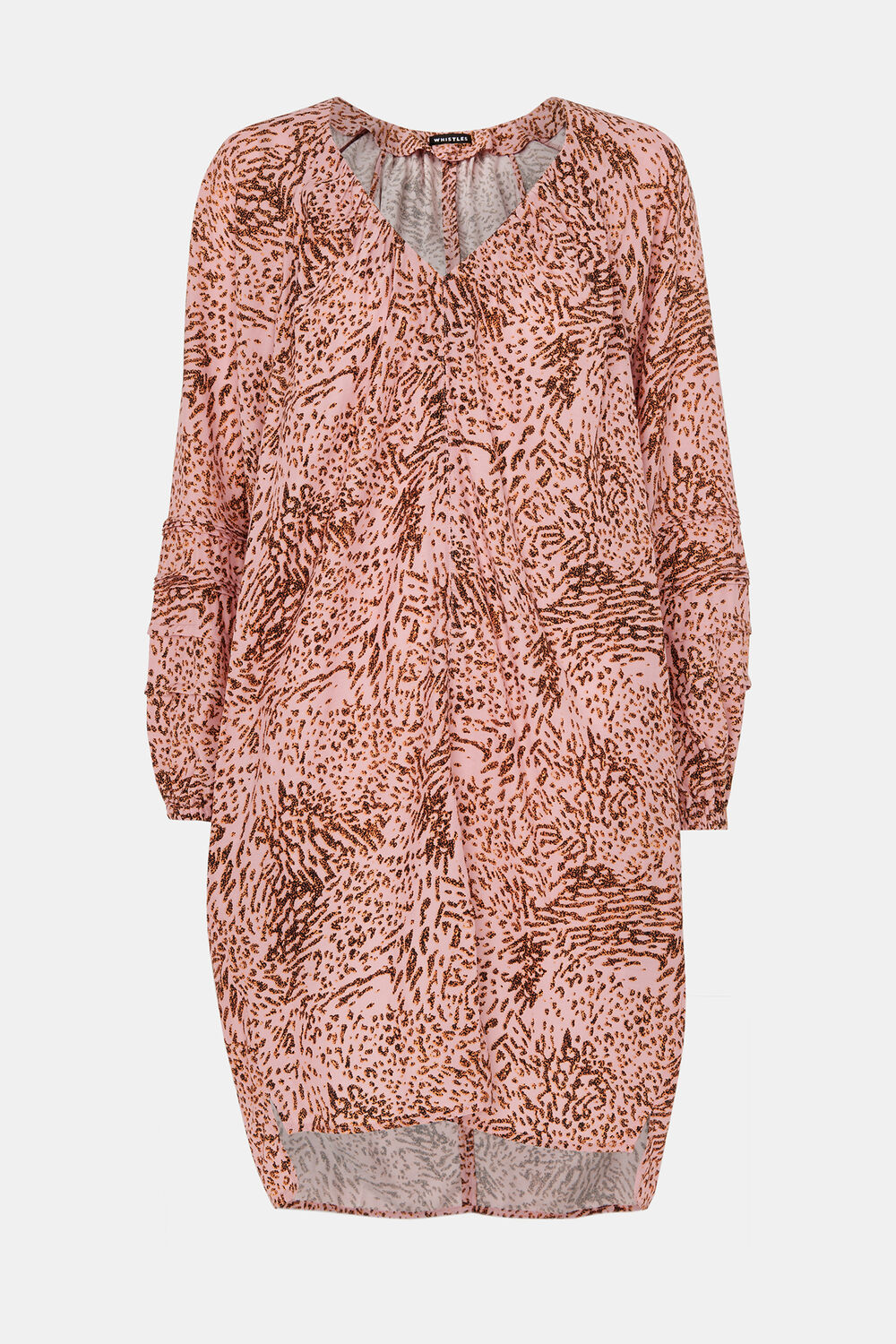 Pink Animal Swirl Cocoon Dress