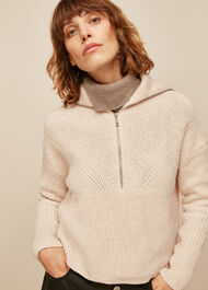 Knitted Zip Neck Sweater