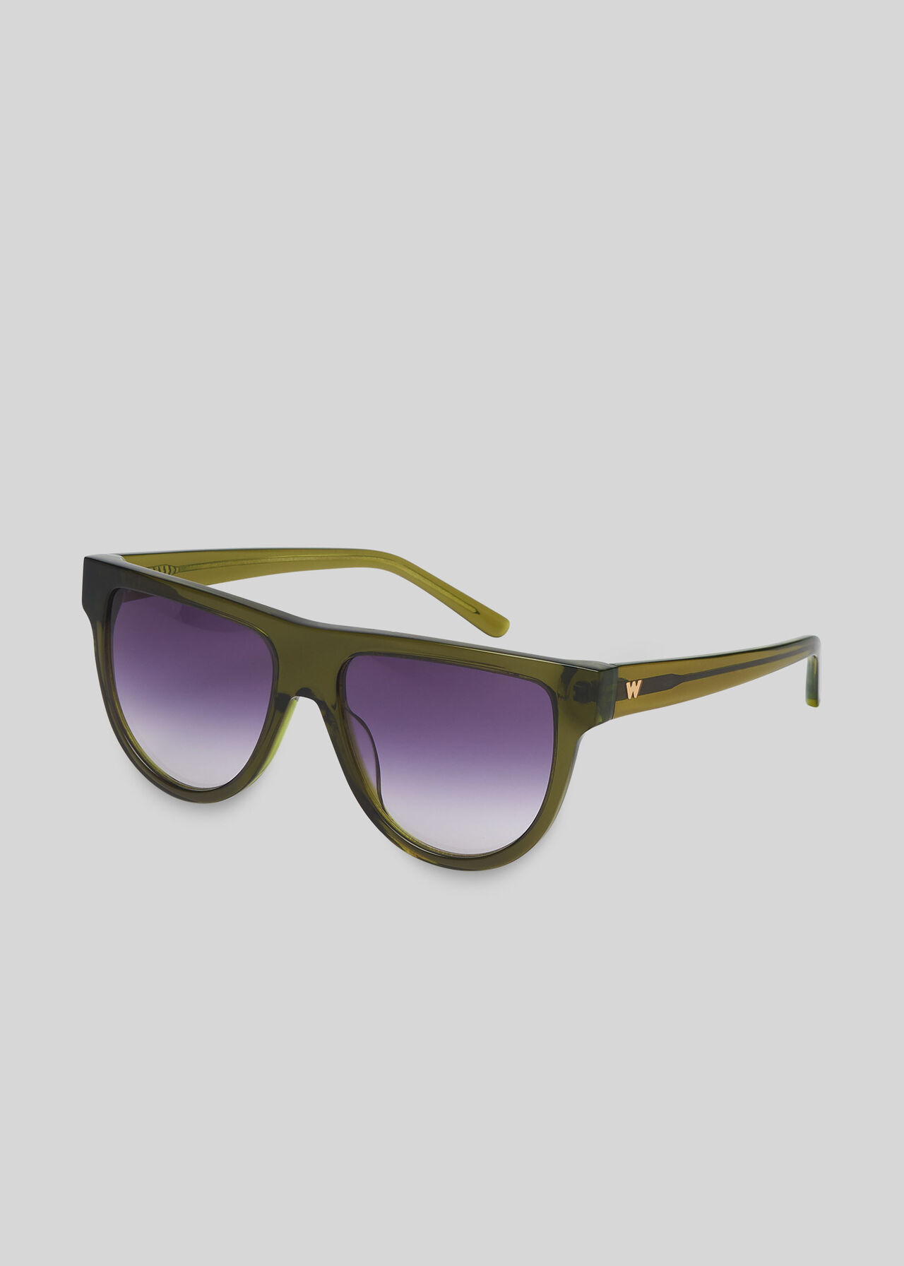 Elia Aviator Sunglasses Green