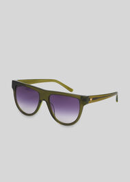 Elia Aviator Sunglasses Green