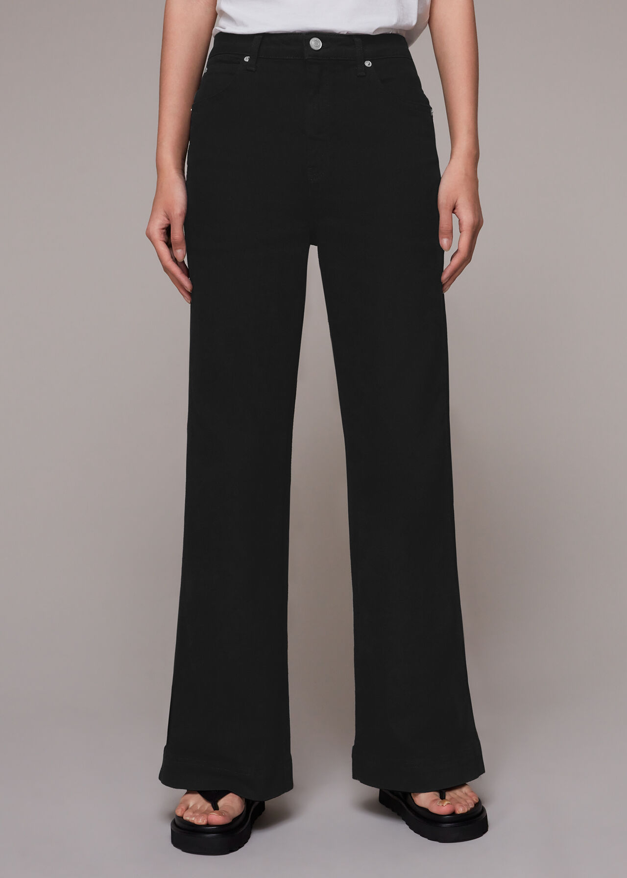 Black Lucy-Stretch-Flared-Jean | WHISTLES