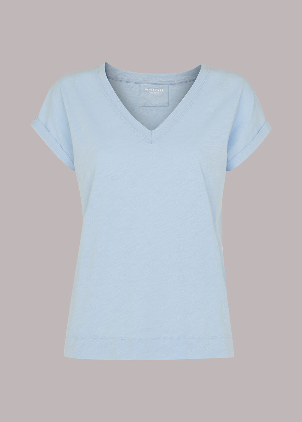 Willa V Neck Cap Sleeve Tee
