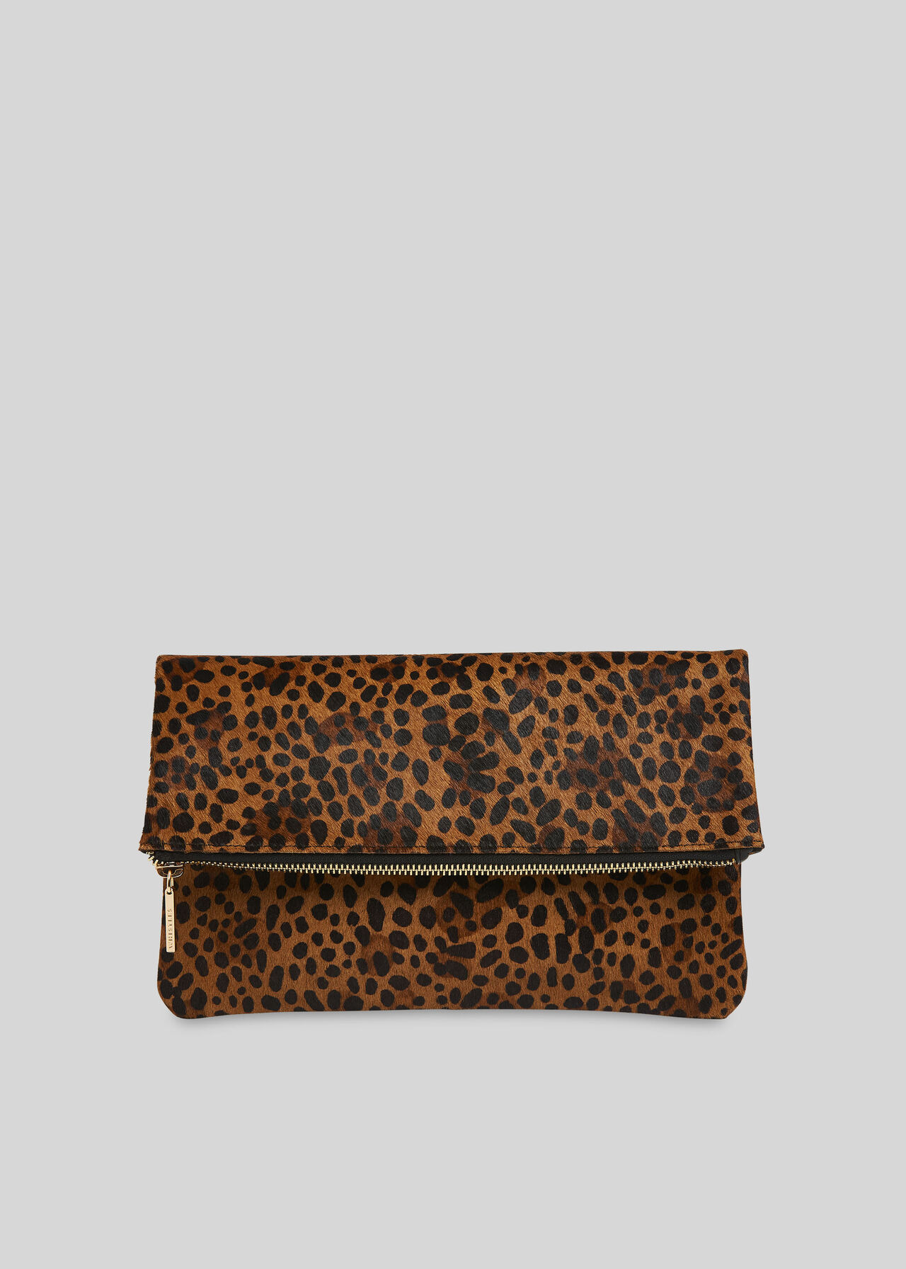 Leopard Print Chapel Foldover Clutch, WHISTLES