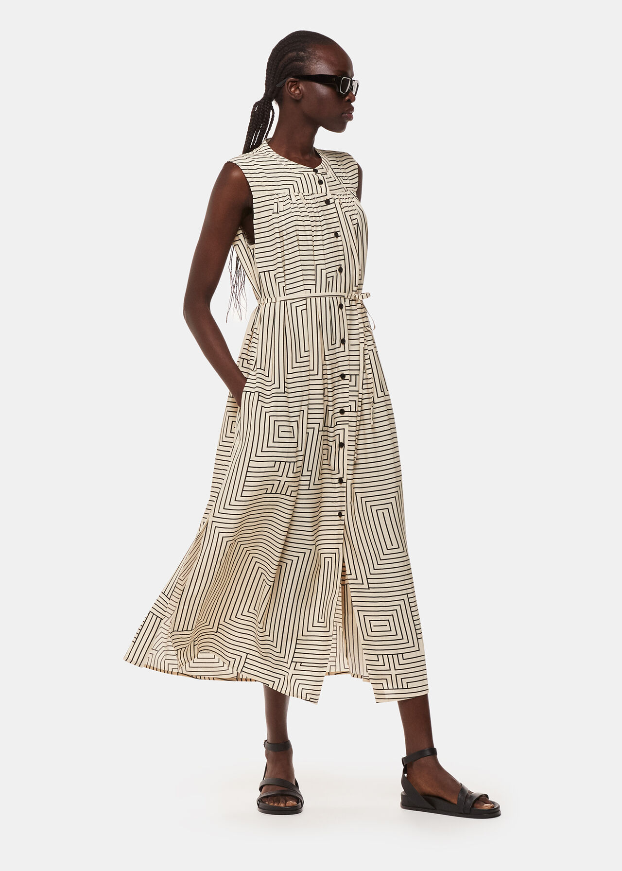 Angled Stripe Ilana Dress
