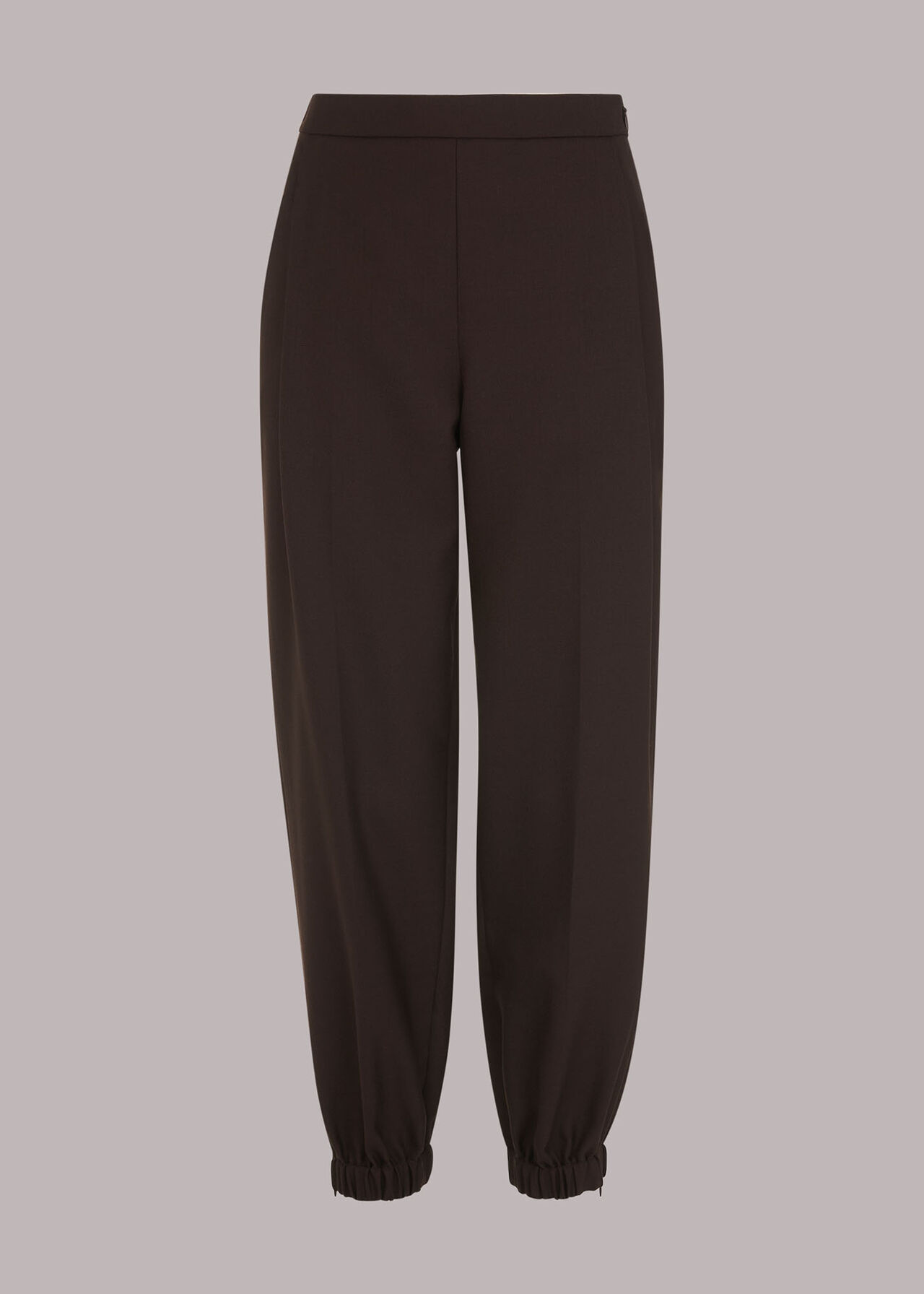 Mia Elastic Waist Wool Trouser