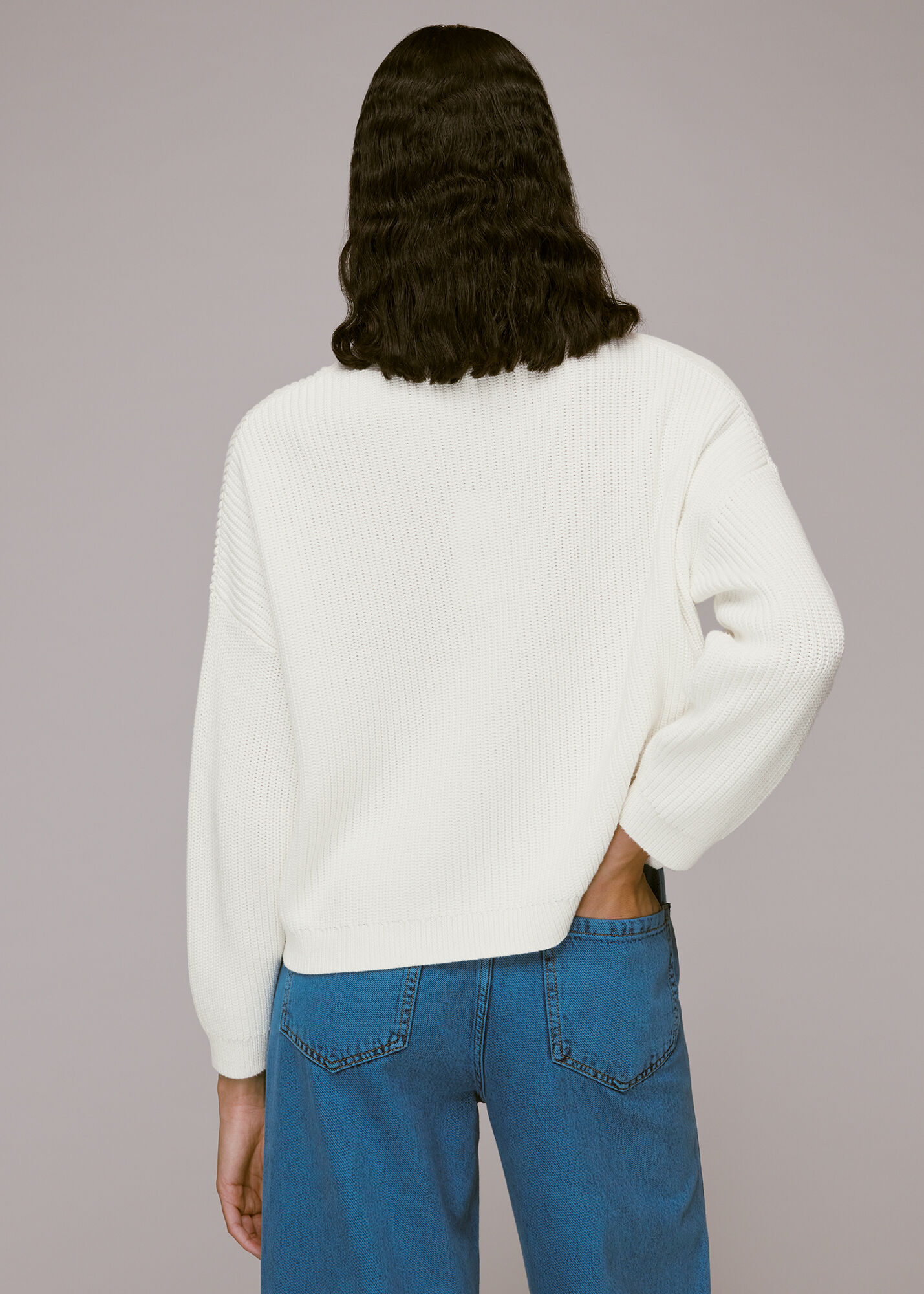 Ivory Mara Knitted Cardigan WHISTLES