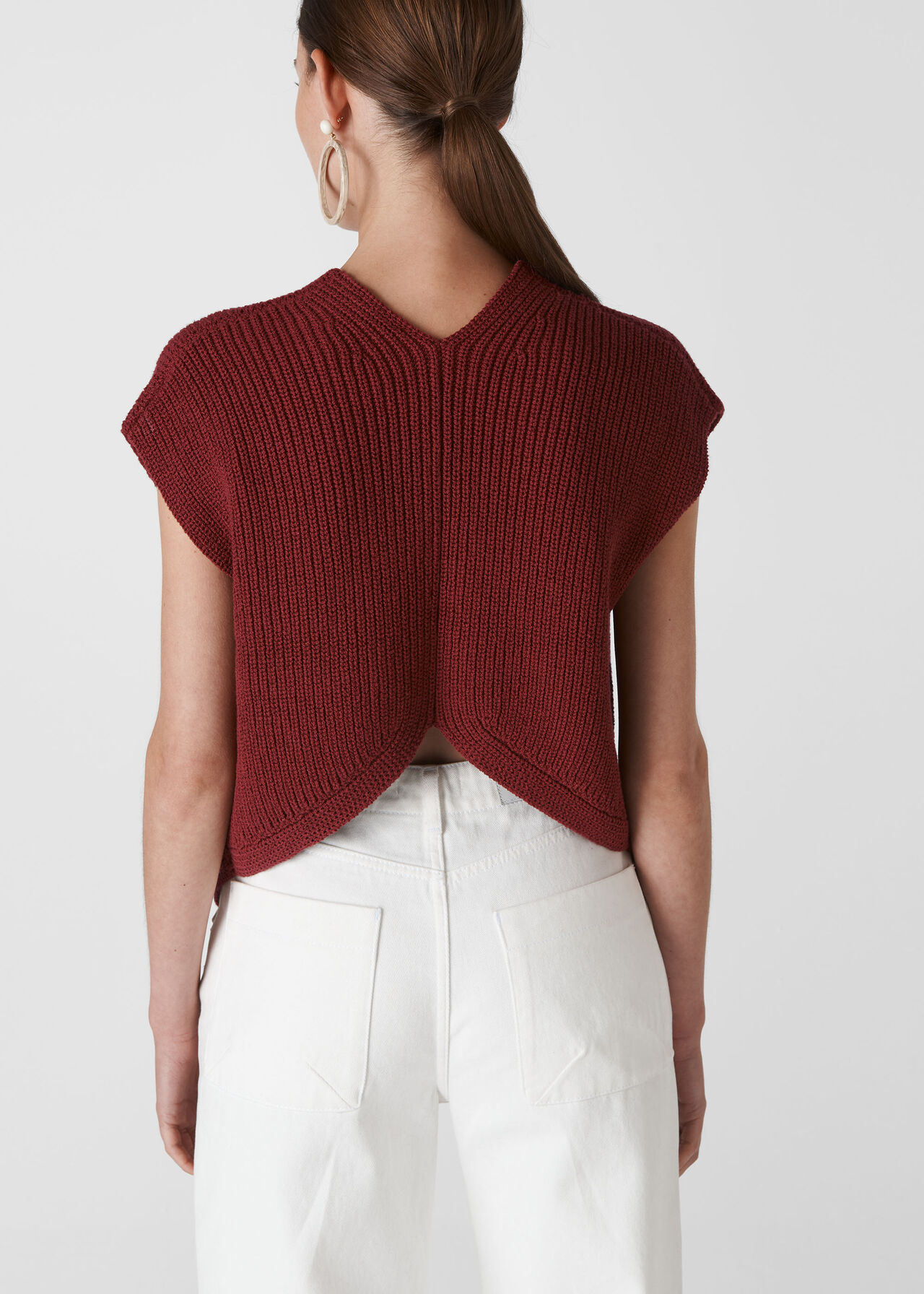 Pomona Rib Sweater Burgundy