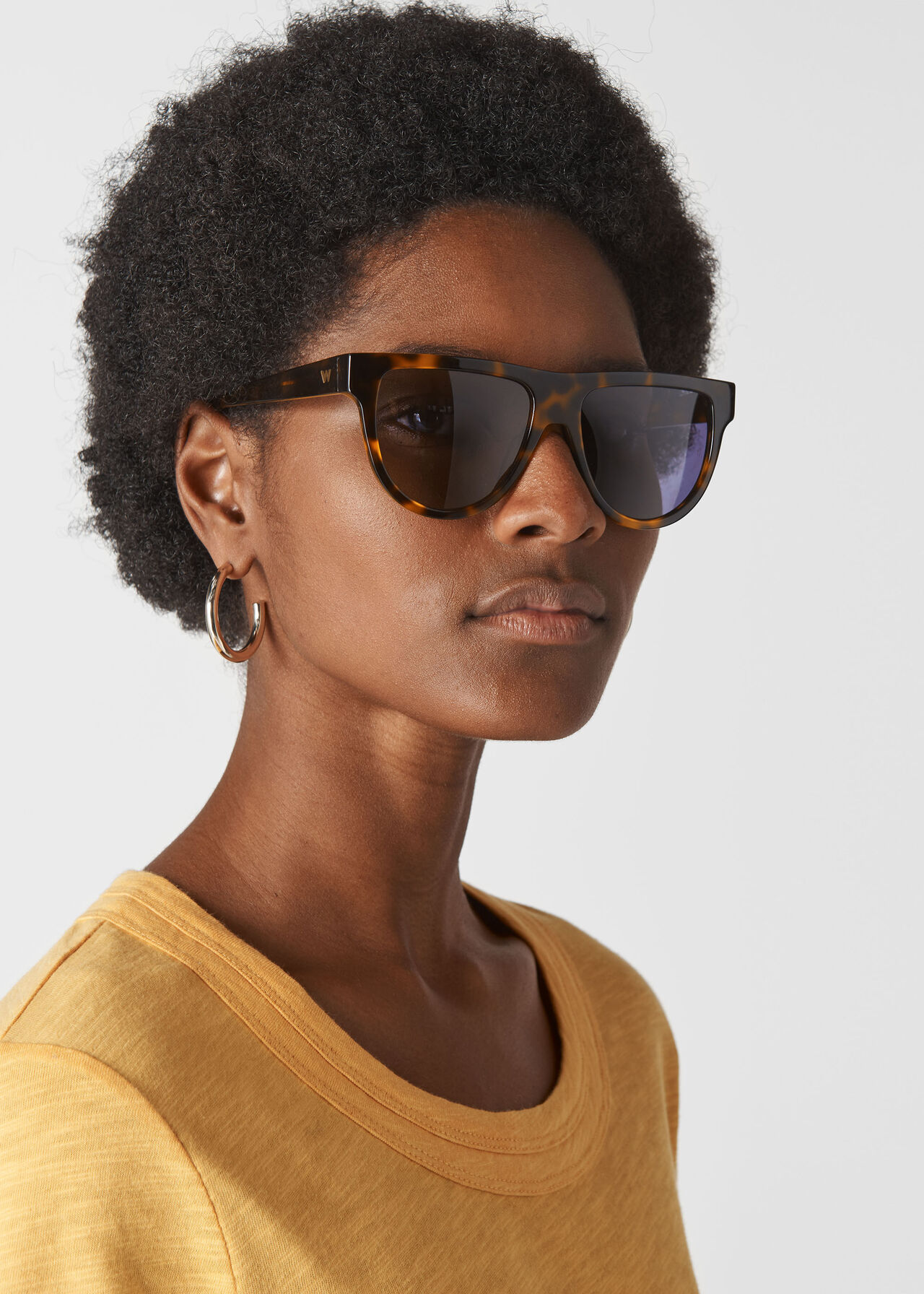 Elia Aviator Sunglasses Brown/Multi