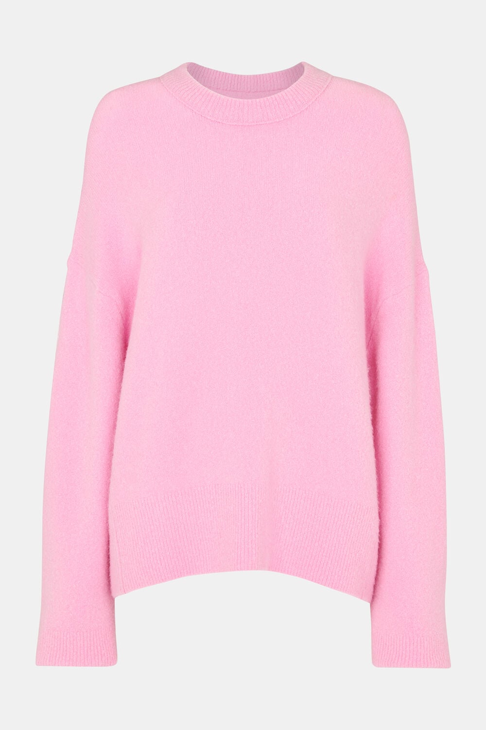 Textured Boyfriend Crew Neck