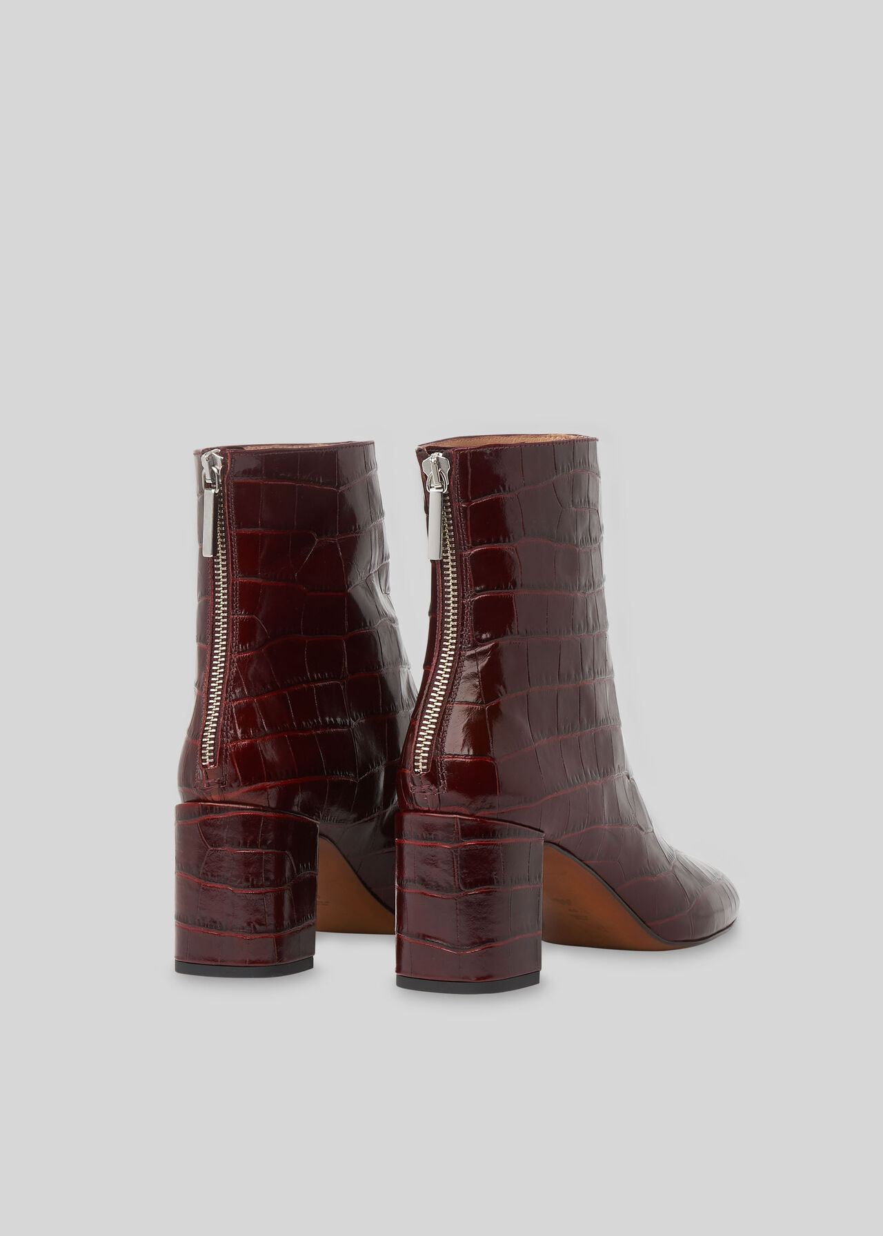 Bartley Back Zip Boot Burgundy