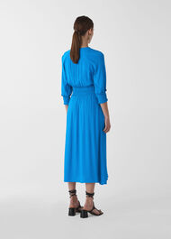 Daryl Smocked Waist Dress Blue