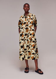 Cow Print Shirt Dress