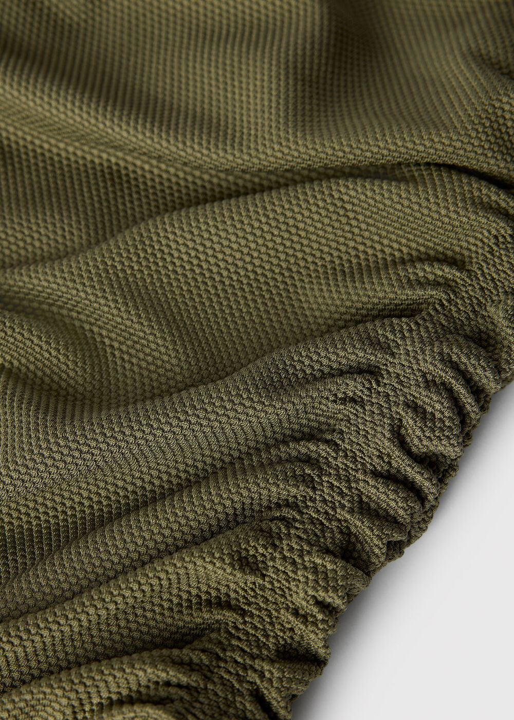 Textured Side Ruched Swimsuit