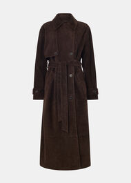 Suede Trench Coat