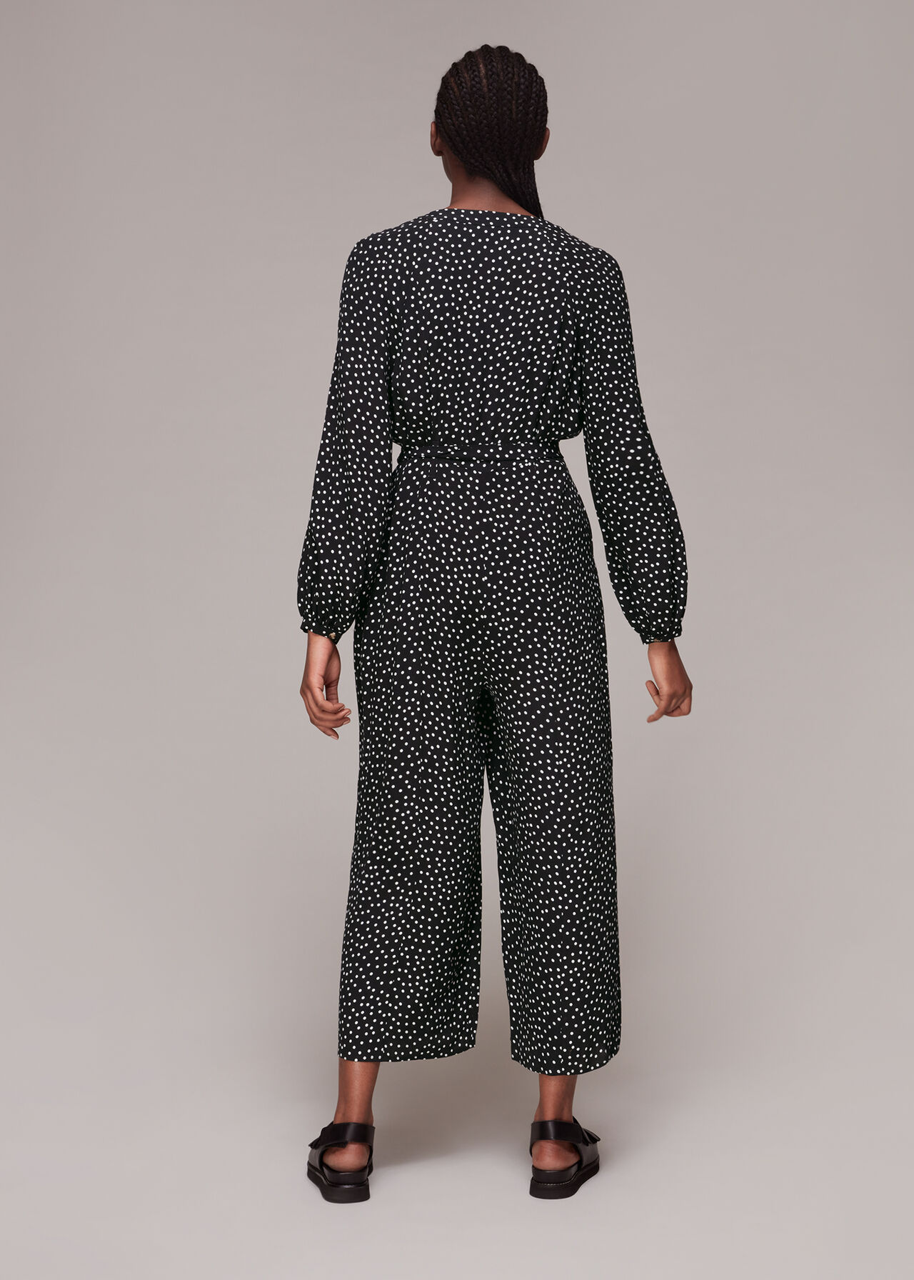 Lottie Spot Print Jumpsuit