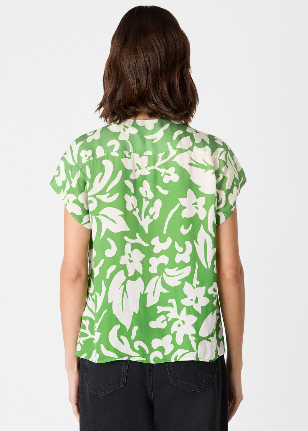 Floral Keyhole Blouse