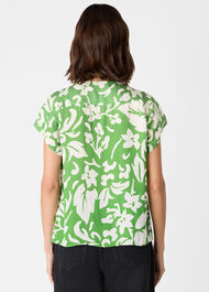 Floral Keyhole Blouse