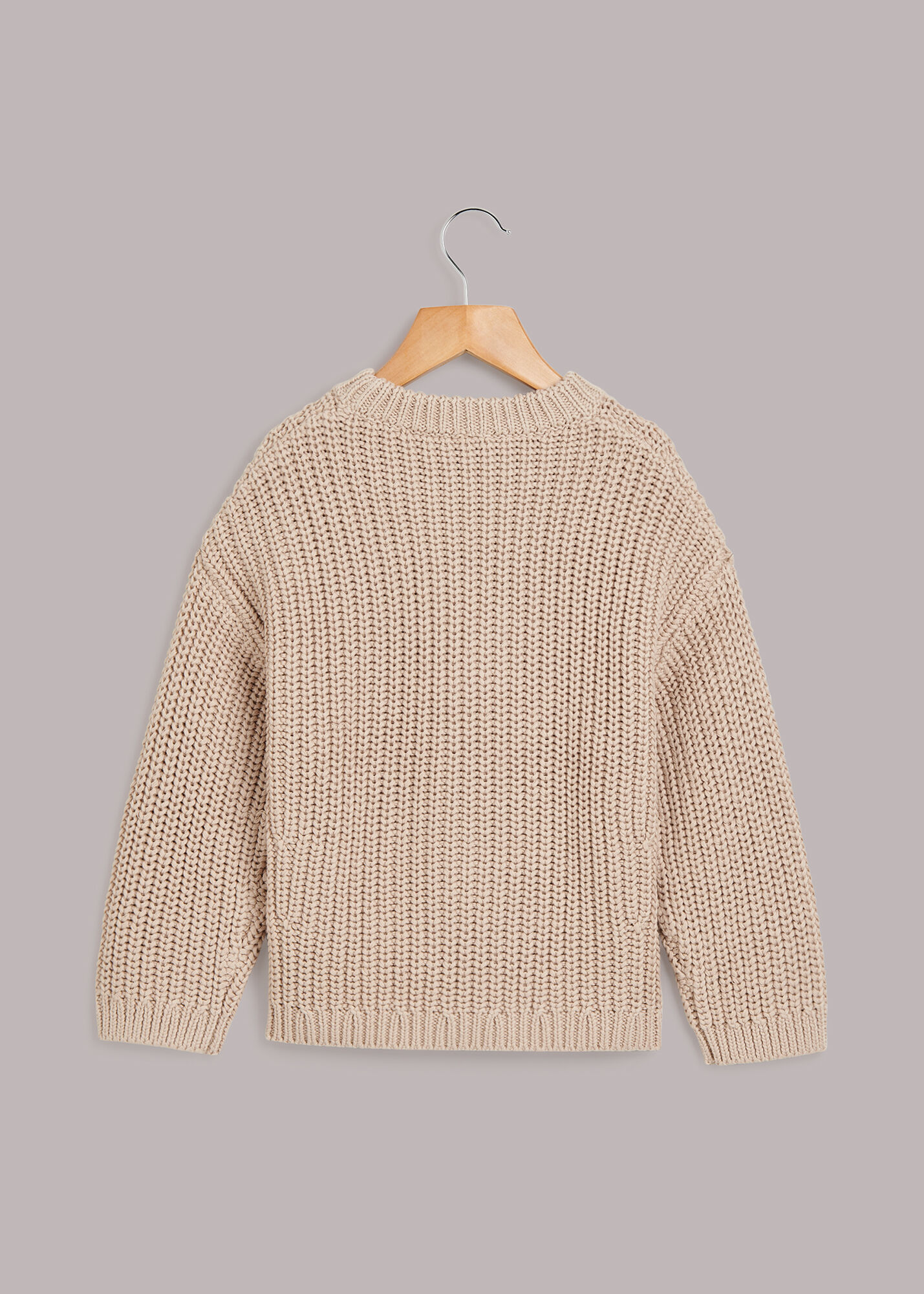 Chunky top ribbed sweater