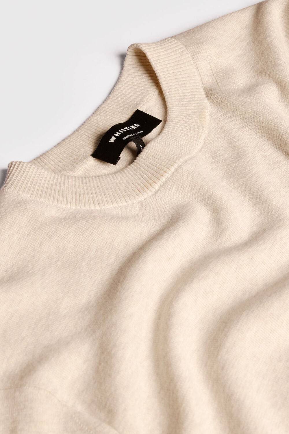 Oatmeal Fine Knit T-Shirt