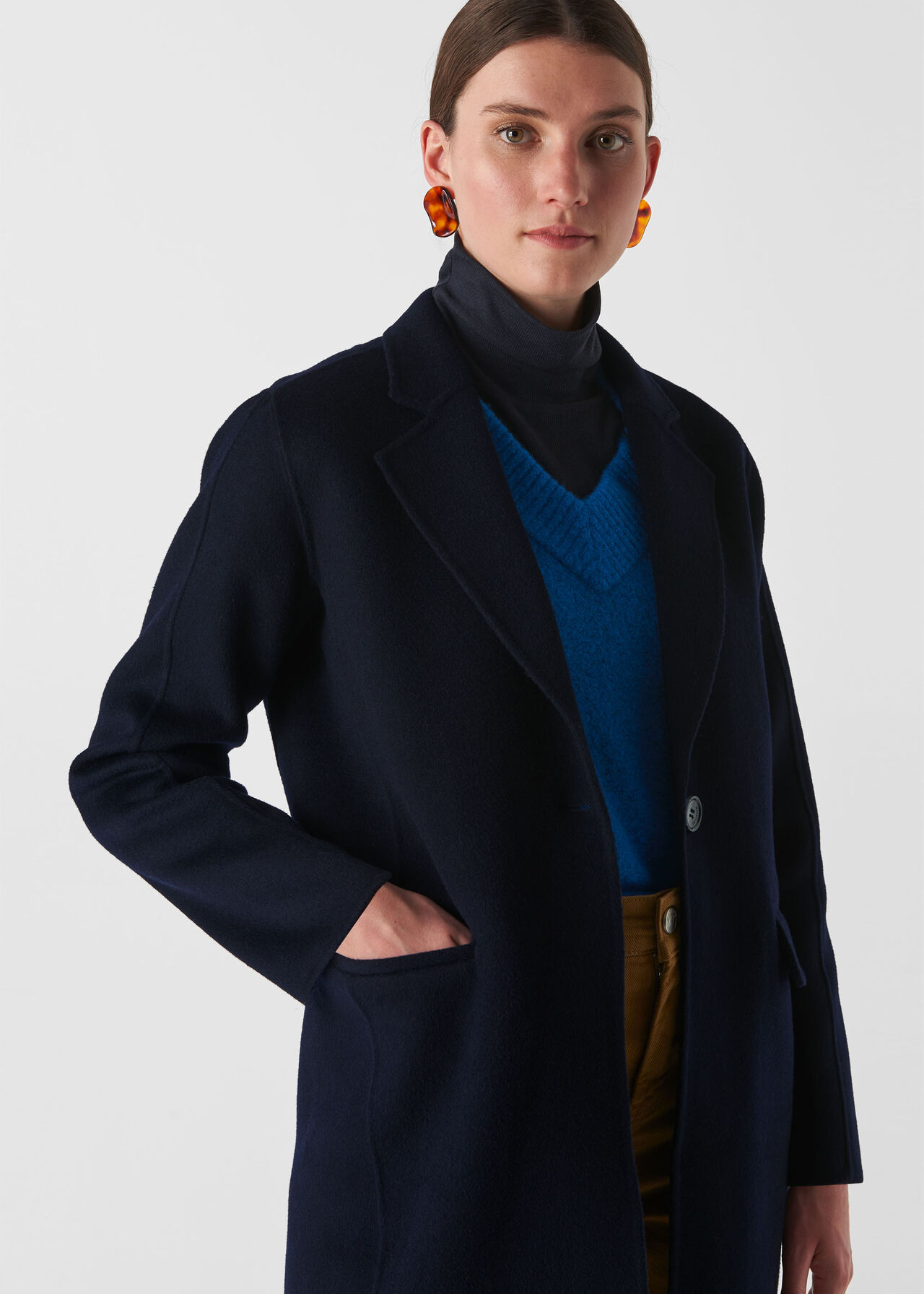 Nell Double Faced Coat Navy