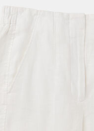 Linen Barrel Leg Trouser