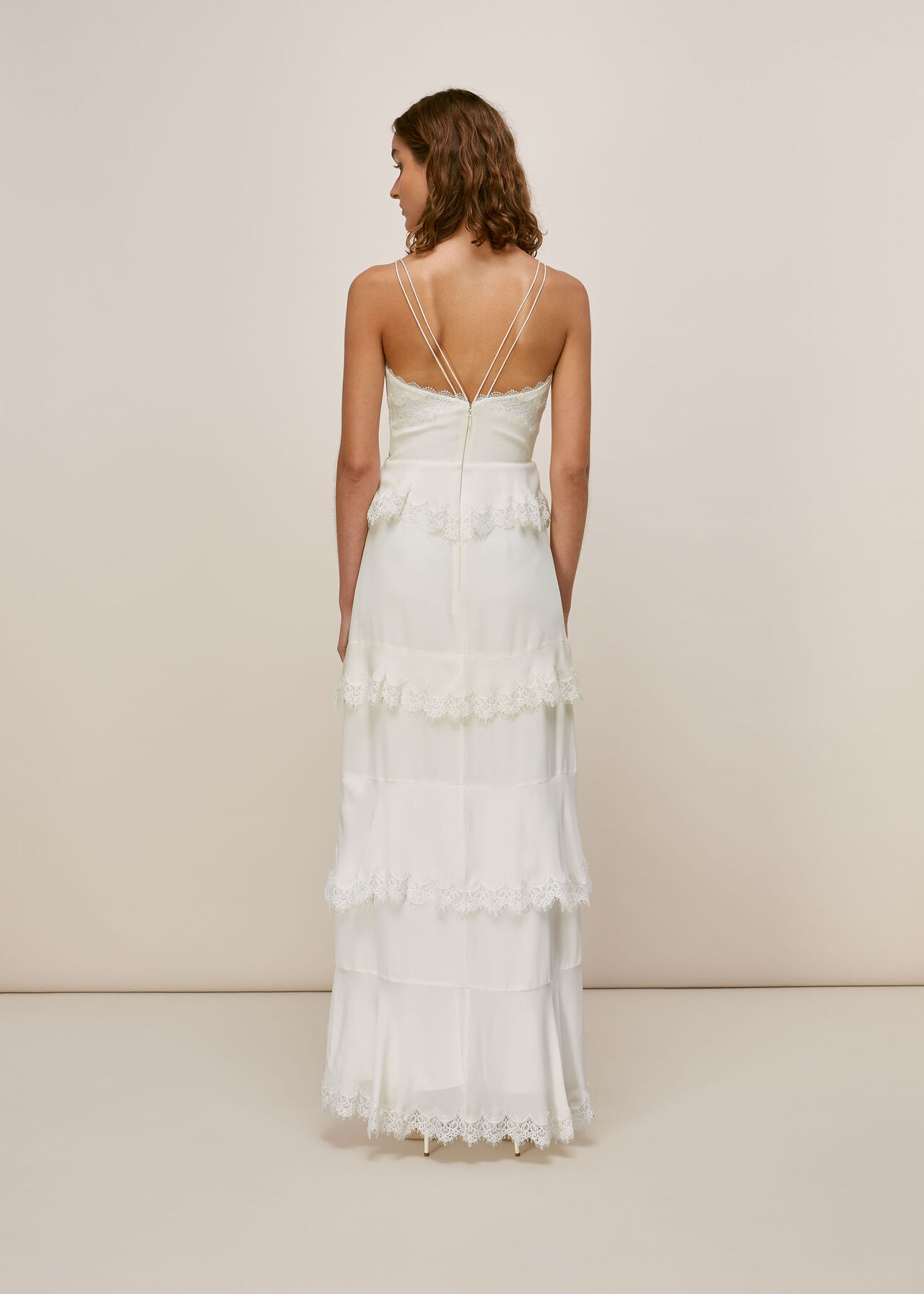 Isla Tiered Wedding Dress Ivory