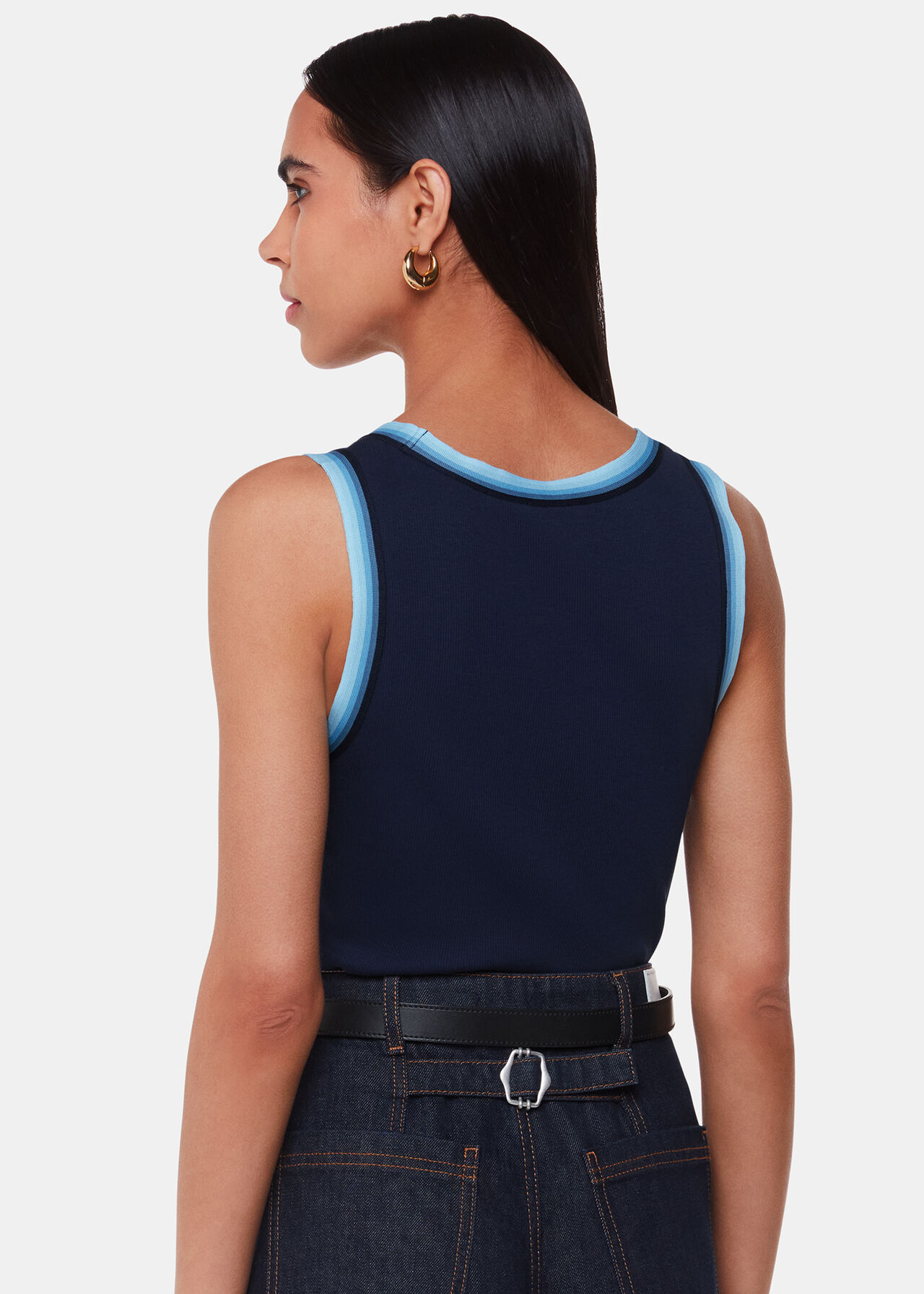 Stripe Detail Vest